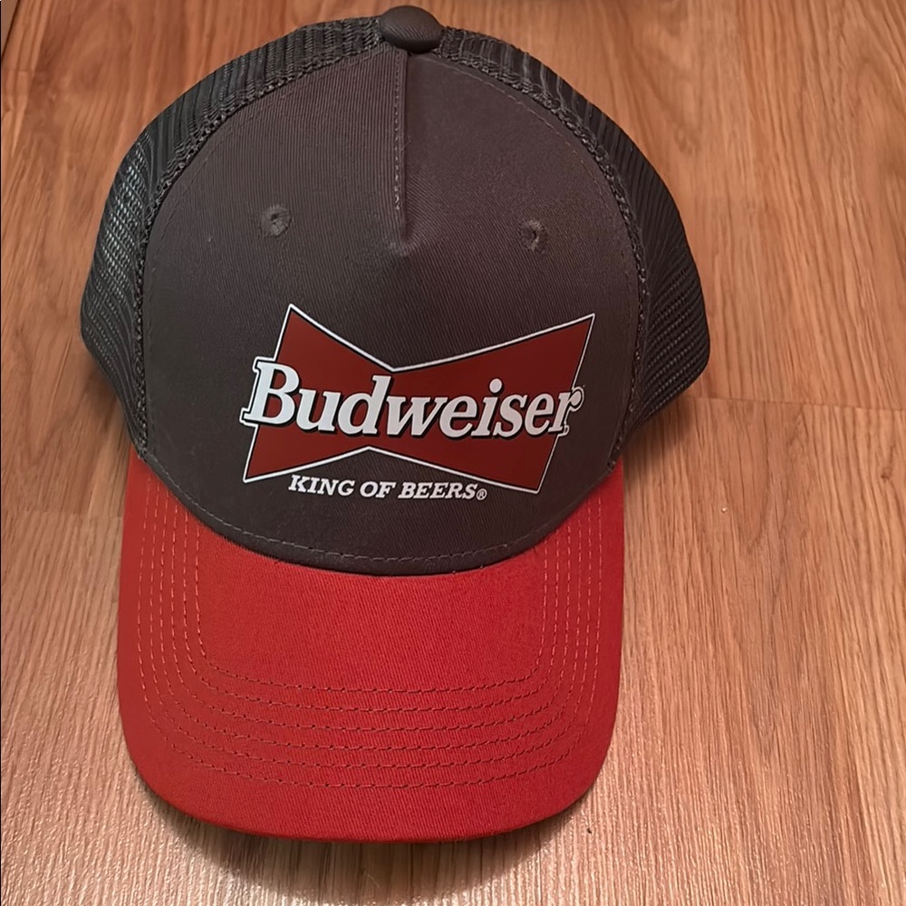 Budweiser Red and Black Trucker Hat